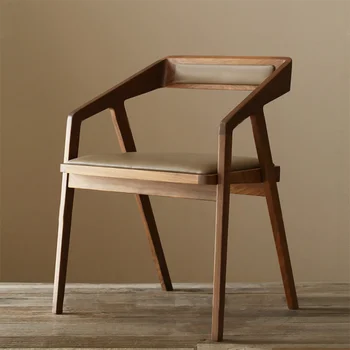 Radošā Minimālisma Koka Krēsls Nordic Office Lounge Kosmētiku, Dizaina, Ēdamistabas Krēsli Papildu Pieaugušo Mueblesa Virtuves Mēbeles