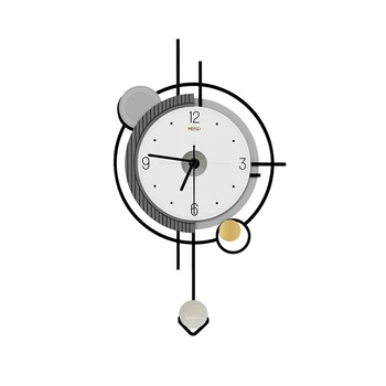Sienas pulkstenis dzīvojamā istabā 2023 jaunā, modernā, minimālisma atmosfēru pulkstenis augstas klases modes dekoratīvās sienas pulkstenis