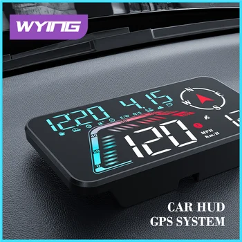 WYING G12 HUD Spidometrs Līmi Head-Up Displejs LED Ekrāns, Ātrā Grafiku Widget Apdare GPS HUD, kas Piemērojami Visām Automašīnām