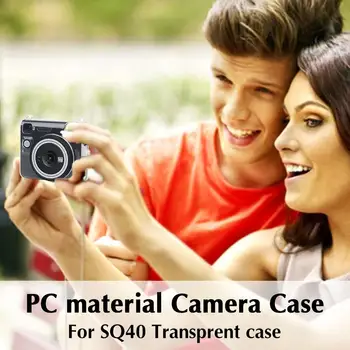 Par Fujifilm Instax SQ40 Kamera Kristāla Gadījumā Skaidrs, Caurspīdīga Plecu Siksna, Soma Protector Tērzēšanas SQ40 Kameras Apvalks C U9I9