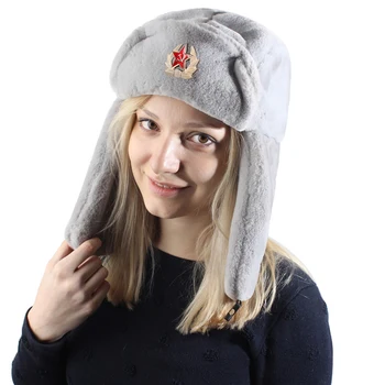CAMOLAND Sieviešu Ziemas Trapper Trooper Earflap Bomber Hat krievijas Vīriešu Siltā Slēpošanas Cepure Bomber Klp krievijas Silts Ausu Aizsargi Cepures