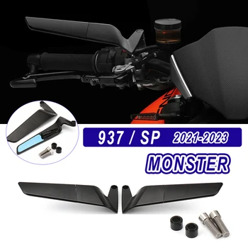 Monster937 SP Aksesuāri, Motociklu Atpakaļskata Spogulis Duacti Monster 937 Jaunu Rotējošo Regulējami Sānu Spoguļi 2021 2022 2023