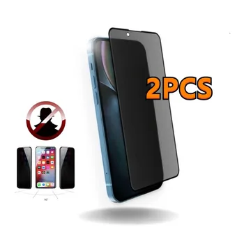 2gab Privātuma Ekrāna Aizsargi IPhone 13 Pro 12 Mini Anti-spiegu Rūdīts Stikls iPhone 11 14 Pro Max 15 Plus Stikls
