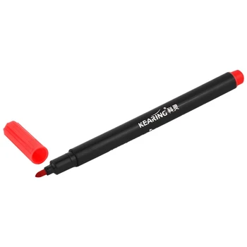 2 X Auduma Marķieri, Pildspalvas Pastāvīgu Krāsas DIY Tekstila Apģērbs, T-Krekls, Kurpes Sarkanā krāsā