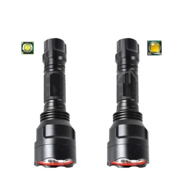C8 Portatīvo Spēcīgs LED Lukturis L2 T6 Lukturīti Linterna Lāpu Izmanto 18650 Lādējams Akumulators Āra Kempings Taktiku Flash Gaismas