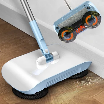 Mājas Sukas Robots Putekļsūcējs Mop Virtuves Grīdas Birste Mop Puses Push Burvju Slaucīšanas Mašīna Sadzīves Slinks Tīrīšanas Rīks