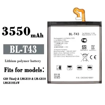 3550mAh 100% BL-T43 Jaunu Akumulatoru LG G8S ThinQ LM-G810 3550mAh Mobilā Tālruņa Oriģinālā Augstas Kvalitātes Baterijas, Litija Baterijas