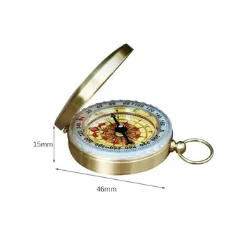 Kempings Izdzīvošanas Mazs Kompass, kas Spīd Tumsā Izdzīvošanas Rīku Vara Kompass, Backpacking, Kāpšanas Pārgājieni Navigācijas Āra