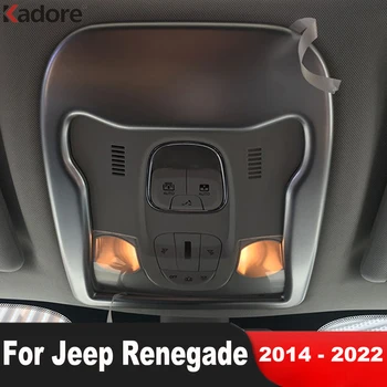 Jeep Renegade 2014-2018 2019 2020 2021 2022 Matēts Automašīnas Priekšējā Jumta Dome Galda Lampas Gaismas Segtu Apdares Interjera Aksesuāri
