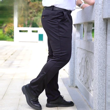 Vīriešu Zīmolu Vasaras Ruched Dizaina Vīriešu Uzvalku Bikses Biznesa Taisni Elastīgs Viduklis Korejas Gadījuma Formālās Bikses Vīriešu Z165
