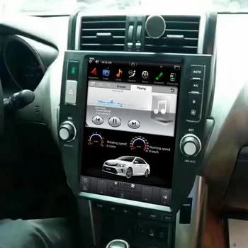 15inch PX6 Tesla Ekrāna Octa Core, 4 GB RAM, 64 GB ROM, Android Auto DVD GPS Spēlētājs Deckless Auto Stereo Toyota Prado 2014-2017