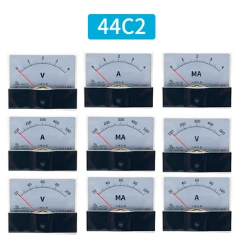 44C2 DC /75mv Amperemeter Platums Analogais Panelis AMP Pašreizējo Meter50A -0 - 50A Ammeter 3.A, 5.A 10.A 20A 30A 50A 100.A 200A 300A 500A