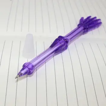 Ērti Grip Pen Quirky Skelets Pirkstu Lodīšu Pildspalvas Jautri Ērti Rakstīt Kancelejas preces Skolēniem, Bērniem