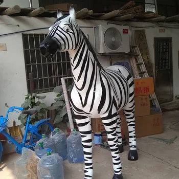 Skulptūra āra mēbelēm Stikla šķiedras stiegrotas plastmasas zebra