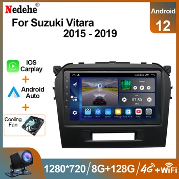 Automašīnas Radio Android 12 Multivides Video Atskaņotājs Suzuki Vitara 2017 2018 2019 2020 Autoradio Stereo Audio GPS Navigācijas Carplay
