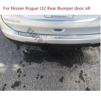 Priekš Nissan Rogue T32 2014-2021 Nerūsējošā Tērauda Aizmugures Bufera Aizsargs Palodzes Bagāžnieka Aizmugures Aizsargs Protektora Plāksnes Slieksni Pedāļi Stils