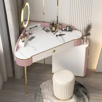 Radošā Stūrī Uzlādējams Kumodes Modernās Guļamistabas Mēbeles, nelielā Dzīvoklī, Triangle tualetes galdiņš mājas Mini tualetes galds