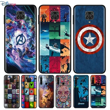 Avengers, Marvel Par Xiaomi Redmi 11. Piezīme 11S 10 9 8 7 Pro 5G 4G Mīksta Silikona Melns Triecienizturīgs Telefona Gadījumā Fundas Capa Vāciņu