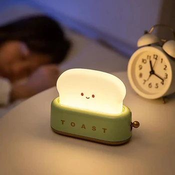 LED Nakts Gaisma USB Uzlādes Dimming Gudrs Maize Maker Atmosfēru, Gaismām, Guļamistaba Bērniem, Bērnu Barošanas Laiku Gulēt Galda Lampa