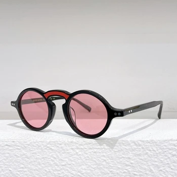 Sieviešu Saulesbrilles Slavens Japāņu Modes James Zīmolu Vīriešu un Sieviešu Saulesbrilles Kārta Acetāts Retro Saulesbrilles Vīrietis