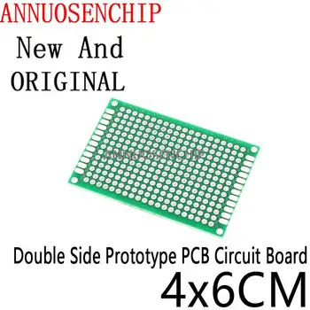 5GAB 4*6 Dubultā Sānu Prototipu PCB diy Universālā iespiestajā Zaļā 4x6CM 