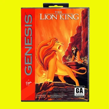 Jaunas Ielidošanas Lauva Karalis Spēle Kasetne 16 Bitu MD Spēles Karti Ar Mazumtirdzniecības Kastē Sega Mega Drive
