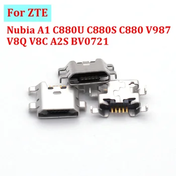 10-50gab USB Lādētāja Uzlādes Doks Port Savienotājs Plug Jack Kontaktu ZTE Nubia A1 C880U C880S C880 V987 V8Q V8C A2S BV0721