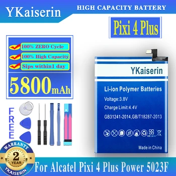 Pilna 5800mAh TLp050BC Rezerves Bateriju Akumulators Batterij Par Alcatel Pixi 4 Plus 4Plus Jauda 5023F 5023E Mobilais Tālrunis