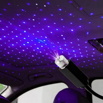 LED Auto Jumta Zvaigžņu Nakts Gaismas Projektors Dekoratīvās Lampas Dodge Journey Lādētāju Ram 1500 Challenger Grand Caravan Neona Stratus