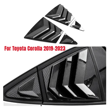 Toyota Corolla 2020-2023 Auto Aizmugures Sānu Ventilācijas Ceturksnī Logu Žalūzijas Slēdža Vāciņš Oglekļa Šķiedras Krāsu