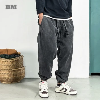 Korejas Streetwear Augstas Kvalitātes Treniņbikses Vīriešu Apģērbs Vintage Skriešanas Bikses Harajuku Sporta Joggers Ikdienas Gaitas Vīriešu Bikses