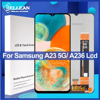 6.6 Collu A236 Displejs Samsung Galaxy A23 5G LCD skārienekrānu, Digitizer A236B A236U A236U1 Montāža Ar Rāmi Bezmaksas Piegāde