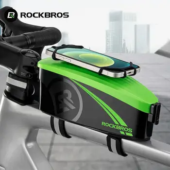 ROCKBRO velosipēdu soma, pirms rāmja soma garozu, braukšana ar kalnu velosipēdu seglu tālrunis pakete pakete iekārtas LF0444