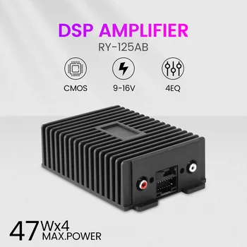 Ārējās DSP Auto Audio Procesors, 4*47W ar Android Lietojumprogramma, Auto Radio Audio Upgrade Digitālā Audio Signāla Pastiprinātājs