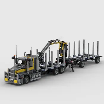 2217PCS High-Tech KM Mack Titan kravas automašīna mežizstrādes Celtniecības Bloki Modeļa Tehniskā Ķieģeļi DIY Montāža Radošo Bērnu Rotaļlietu Xmas Dāvanas