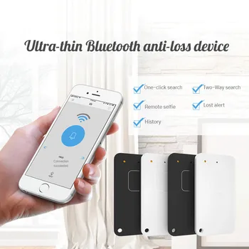 HB05 Ultra-Plānas Bluetooth Anti-Zaudējumu Ierīces Mobilo Seifa Atslēgu Meklētājs Anti-Theft Divvirzienu Signalizācija Finder Elektroniskās Dāvanu