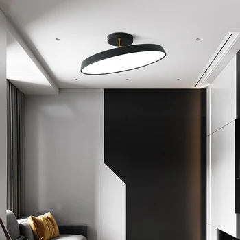 Ziemeļvalstu Dizaineru Minimālisma Apļveida LED Griestu Gaismas Guļamistaba Studiju Koridors, Balkons, Garderobe Lustra Ultra-plānas Apdare