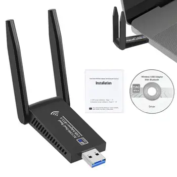 USB WiFi Karte divjoslu WiFi Dongle Adapteri Bezvadu Viegli Uzstādīt Bezvadu Adapteri, WiFi Dongle Tīmekļa Pārlūkošanu Un Tiešsaistē