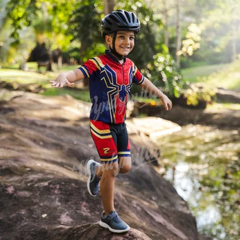 Bērniem Riteņbraukšana Džersija Komplekts Zēniem Vasarā Riteņbraukšana Apģērbu MTB Ropa Ciclismo Bērnu Velosipēdu Valkāt Sporta Tērps bērnu velo apģērbi