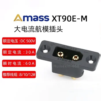 XT90E-M+XT90H-F akumulatora savienotāju komplekts xt90e male plug (gold-plated diy savienotājs savieno gabals par rc lidmašīnu dūkoņa piederumu