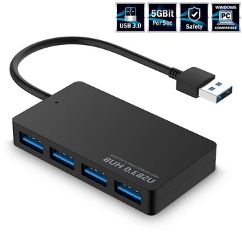 5Gbps ātrgaitas usb 3.0 hub 4 portu USB Sadalītājs Adapteri PC Klēpjdatoru labas pārdošanas tirgus