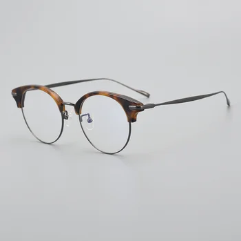 Vintage Vecuma Tālredzība Lasīšanas Brilles Rāmis Tīra Titāna Acetāts Vīriešiem, Optisko Briļļu Anti Scratch Recepšu Brilles Sievietēm