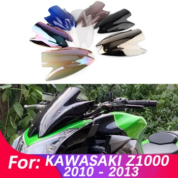 Motociklu Vējstikla Par Kawasaki Ninja Z 1000 Z1000 2010. - 2013. Gadam Double Bubble Priekšējā Stikla Aprīkojums Aptecētājs Deflektoru