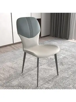 Ir 2021. Jaunā, Modernā, Minimālisma Mājas Ēdamistabas Krēsls Gaismas Luksusa Atpūtas Radošo Ērtu Krēslu Nelielā Dzīvoklī Galda Un Krēslu