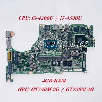DAZRQMB18F0 Par Acer Aspire V5-573G V5-473G V5-573P V7-482PG V5-473P V7-582PG Klēpjdators Mātesplatē Ar i5 i7 CPU GT750M/740M GPU