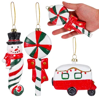 Candy Niedru Piekārtiem Rotājumi Ziemassvētku Eglītes Koki Komplekts Auto Auto Rotājumi Konfekte Puse Viltus Auto