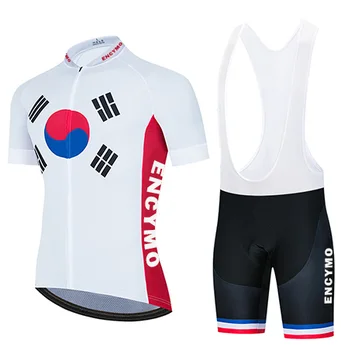 Korejas Komanda Riteņbraukšana Jersey Pielāgota Autotransporta Kalnu Skrējiens Top Apģērbs Velosipēdu Valkāt Sacīkšu Apģērbu
