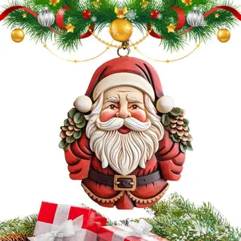Ziemassvētku Sienas Dekoru, Kas Rotājumi, Mājas Apdares Santa Cluas Ziemassvētku Rotājumi Smieklīgi Vintage Akrila Santa Cluas Kuloni