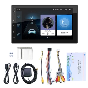 7 Collu Android 10.1 Auto Radio Multimediju Video Player, Wifi, Gps Auto Stereo Dubultu 2 Din Auto Stereo USB Fm Radio