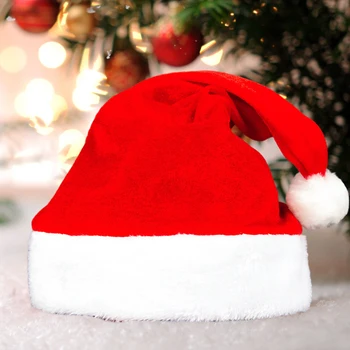 1gb Ziemassvētku Plīša Cepure ar Cute Pom Pom Ziemassvētku Adīta Cepure Ziemassvētku Atmosfērā Bērniem Pieaugušo Sniegavīrs